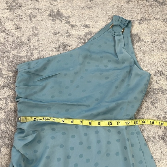 New Favorite Daughter The Singles Table Dress Polka Dot Slate Blue Maxi Sz 2 - Picture 11 of 15